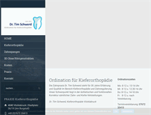 Tablet Screenshot of kieferorthopaedie-schwerd.com